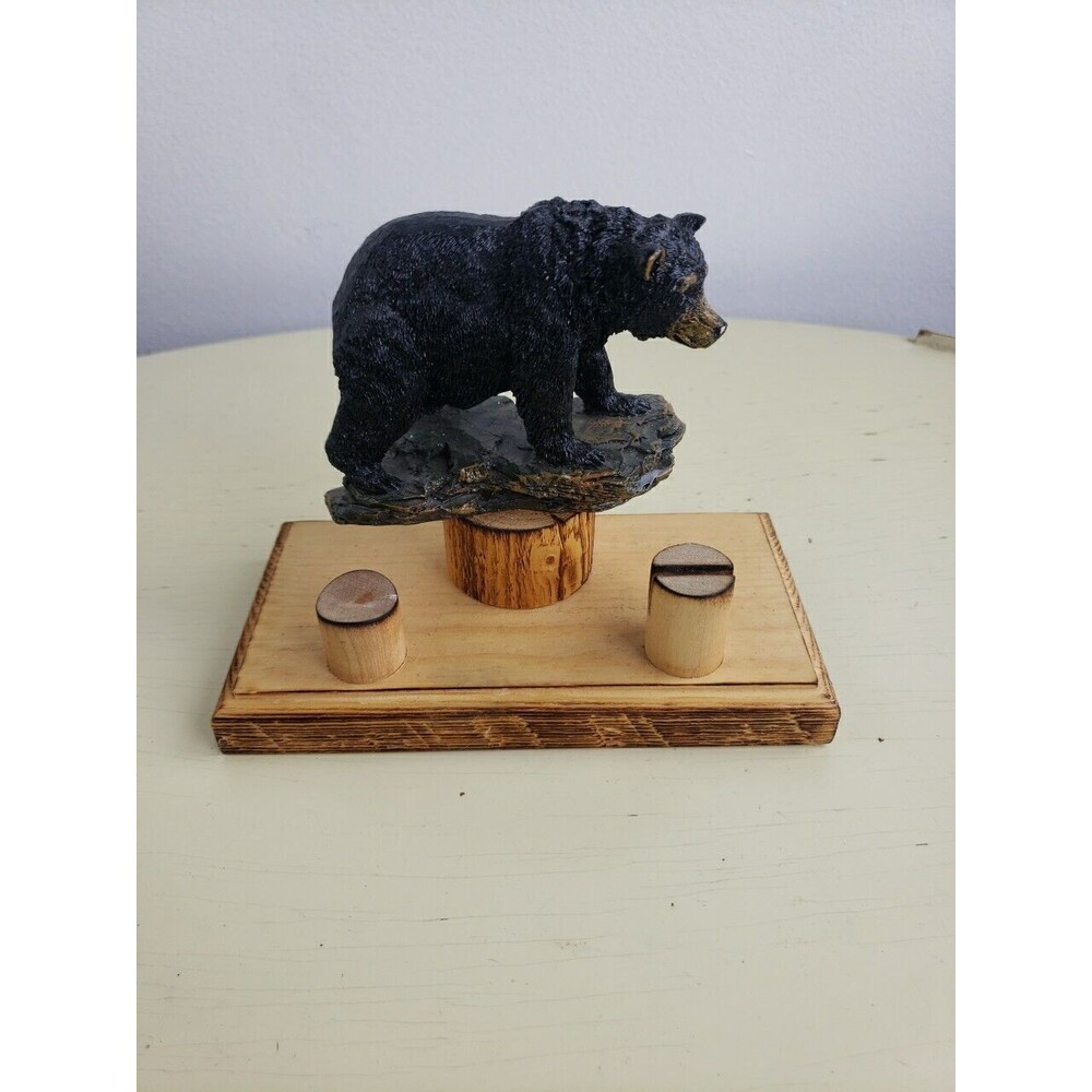 Bearpaw Black Bear Sculpture Pen OR Letter Holder